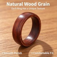 Bague intelligente NFC personnalisée en bois massif et céramique, puce NTAG216 CUID, bague RFID passive pour le contrôle d'accès et les cartes sociales