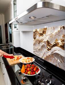 Design Backsplash in vetro temperato-pannello Backsplash da parete del fornello-pittura di lusso in vetro <span class=keywords><strong>per</strong></span> la decorazione della parete della <span class=keywords><strong>cucina</strong></span> - Product Image 5