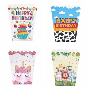 Offre Spéciale : 10 Boîtes à Popcorn pour Fêtes d'Enfants, Thème <span class=keywords><strong>Licorne</strong></span> et Animaux de la Jungle, en Papier, Idéales pour Anniversaires et Baby Showers - Product Image 1