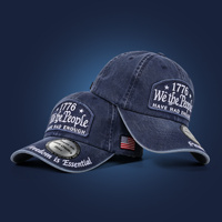 Gorra de Béisbol Estilo Dad Hat de Algodón Desgastado Vintage, con Parche Bordado Personalizado con Logotipo de Bandera, para Recuerdo del 250 Aniversario