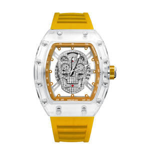 Orologio Intelligente da Uomo di Alta Qualità <span class=keywords><strong>e</strong></span> alla Moda, Vendita Calda, Design Trendy con Motivo a Botte di Vino Trasparente <span class=keywords><strong>e</strong></span> Testa Fantasma - Product Image 4