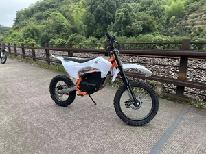 Moto tout-terrain adulte à suspension, batterie lithium 72V 30AH, roues 14/17, autonomie 80km, 6kW, moto personnalisée - Product Image 5