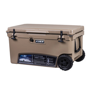 Nevera Portátil con Ruedas Kuer de 70L, Aislada y Rotomoldeada, para Almacenamiento de Alimentos y Camping - Product Image 3