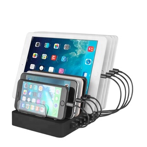 Leory — Station de charge avec support, Station de recharge USB 8 ports pour plusieurs appareils avec smarttech - Product Image 1