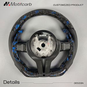 Volante Personalizado de Fibra de Carbono Forjado Azul para BMW Serie F F10 F30 F20 F80 F90 F82 F88 F32 F38 F22 M3 M4 M2 X3M X4M - Product Image 5