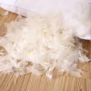 Almohada de plumas de ganso Natural, almohada personalizada de tamaño doble para dormir, el mejor precio