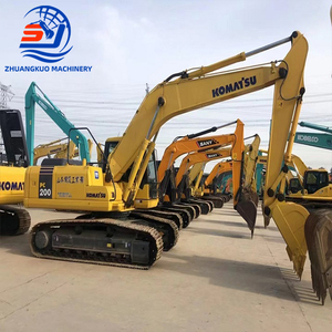รถขุดไฮดรอลิกแบบตีนตะขาบ Komatsu PC200 PC200-8/200-6/200-7 ขนาด 20 ตัน สภาพดี ประสิทธิภาพสูง พร้อมเครื่องยนต์ ปั๊ม และมอเตอร์ มือสอง - Product Image 2
