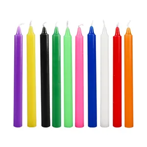 Bougie en gros bougie de couleur d'usine bougies coniques colorées