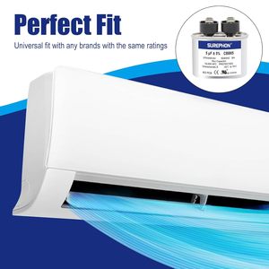 Nhà máy cung cấp surephon tụ 5mfd 7.5mfd <span class=keywords><strong>10mfd</strong></span> 15mfd 20mfd hình dạng hình bầu dục tụ cho điều hòa không khí động cơ máy bơm - Product Image 4