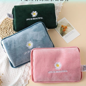 Calentador de manos Paquete de calor lindo recargable eléctrico <span class=keywords><strong>bolsa</strong></span> de agua caliente seguridad piel de conejo reutilizable botella de agua caliente calentador de manos - Product Image 4