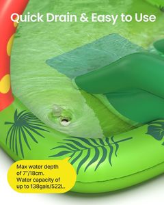 Personnalise la <span class=keywords><strong>piscine</strong></span> gonflable pour enfants Dino <span class=keywords><strong>Planet</strong></span> Play Center Kiddie <span class=keywords><strong>Pool</strong></span> with Water Slide for Backyard Garden - Product Image 5