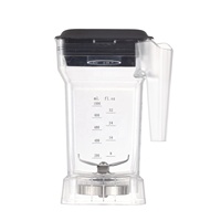2L 3.8PK Commerciële Voedselblender met Geluidsdempende Kap voor Smoothies, IJs, Noten