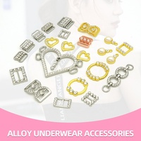 Broches de Aleación para Trajes de Baño de 10 mm, Accesorios Metálicos para Ropa Interior con Conector Lavable, Hebillas para Sujetador de Lencería con Características de Zinc