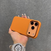 Étui magnétique en cuir PU+PC avec aimants intégrés, coque arrière rigide antichoc pour iPhone 17 Pro Max, anti-rayures