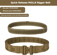 Bataille avec accessoires-Ceinture de combat tactique à dégagement rapide Rigger Airsoft Belt Heavy Duty Belts 8 Pcs