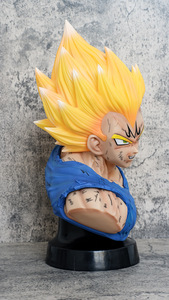Haute qualité 37cm <span class=keywords><strong>Vegeta</strong></span> Dragon Balls Z figurine buste PVC Anime ornements de bureau jouet pour enfants et objets de collection - Product Image 5