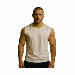 T-shirt sans manches pour hommes T-shirt d'été à séchage rapide à col rond pour hommes T-shirts personnalisés de haute qualité T-shirts pour hommes de qualité supérieure - Product Image 1