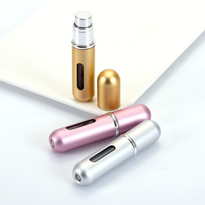 Ivory Bottom Fill <b>Perfume</b> Bottles 5Ml Leak Proof Spray Cosmetic Packaging Customizable Travel <b>Mini</b> Fragrance - Product Image 2