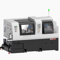 Tour CNC chinois TCM 42H à double tourneur, pour le travail des métaux, avec outillage efficace, lit incliné et usinage de haute précision