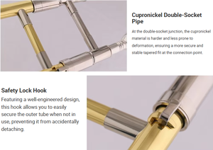 <span class=keywords><strong>Trombone</strong></span> professionnel en laiton de haute qualité, clé Bb, fabrication chinoise, vente en gros OEM, instruments de musique - Product Image 4