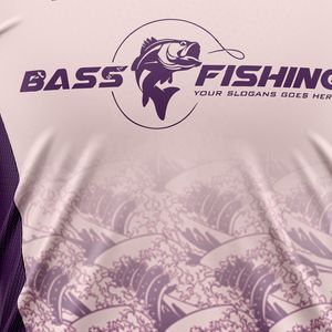 Camiseta de pesca con estampado personalizado UPF 50 para hombre, camiseta de manga larga de secado rápido, talla grande y transpirable - Product Image 3