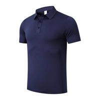 Chemise de golf décontractée en polyester 100% tricoté, impression numérique personnalisée de haute qualité, broderie boutonnée, respirante, unisexe, manches courtes