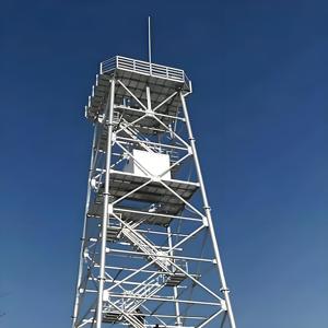 Hàn cắt lưới thép góc nền tảng du lịch tháp nóng nhúng mạ kẽm Cấu trúc ống thép nhẹ tháp quan sát - Product Image 4