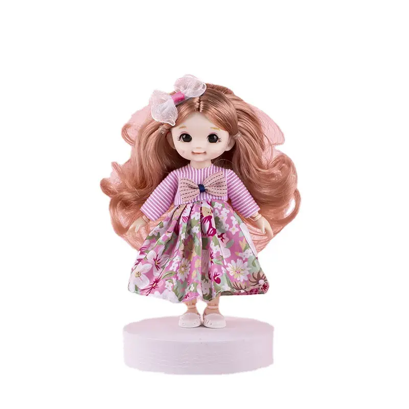 17cm costume change simulation Lovely princess doll clothes children's princess gift box baby toys gift