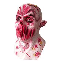 Terrifiant monstre sans bouche Mas effrayant visage sanglant Zombie Latex démon conception maléfique pleine tête Halloween horreur terreur Costume masque