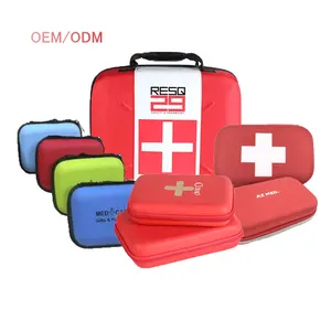Custom Durable Waterproof EVA Hard Foam Travel Carrying First Aid Medical Aid Bay Kit with Printing Logo