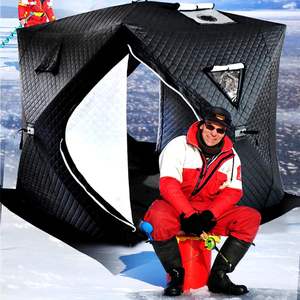 Tenda pancing Musim Dingin, tenda memancing Musim Dingin terpisah, tempat penampungan es dengan lubang cerobong asap - Product Image 2