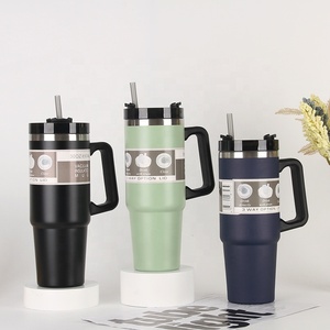 Tùy chỉnh 30 <span class=keywords><strong>oz</strong></span> thể thao du lịch thép cốc cốc và cốc 30 <span class=keywords><strong>oz</strong></span> cốc cốc biểu tượng với rơm xử lý bán buôn - Product Image 4