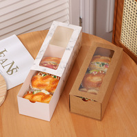 Boîtes de boulangerie style Ins avec fenêtre transparente, grande capacité, pour gâteaux, pains, tartes aux œufs, desserts – Vente en gros