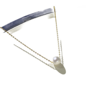 Collares con Colgante de Perlas de Agua Dulce Redondas de 8-9 mm, Plata de Ley S925, Estilo Lujoso de Zhuji, Verano 2025 - Product Image 5