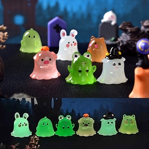 Adornos Pequeños Decorativos DIY de Halloween con Diseño de Bruja y Fantasma Luminosos para Paisajes y Escritorios - Product Image 1