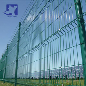 Système de clôture de sécurité en treillis soudé moderne, poteau en Y, panneaux de clôture en acier incurvés <span class=keywords><strong>3D</strong></span> pour la protection extérieure - Product Image 3