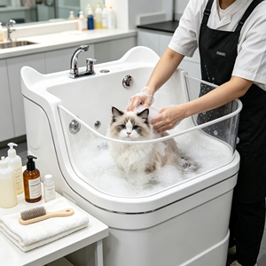 Grifo de Agua Manual para Bañera de Mascotas, Sin Tuberías, Sin Olores, para el Cuidado Diario en Hogares con Múltiples Mascotas, Superventas - Product Image 1