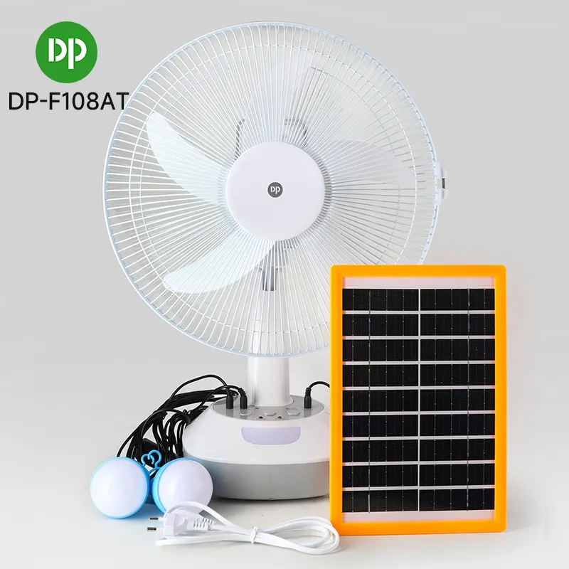 DP 14 inç masa fanı elektrikli kaide ayakta Fan şarj edilebilir güneş elektrikli Fan ile GÜNEŞ PANELI