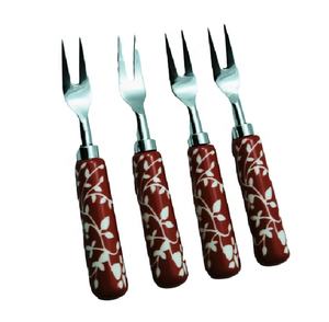 Direct Factory Sale Natural Brown Wood Handle Steel Fork Cutlery - Product Image 4