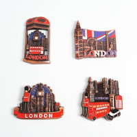 Aimants de réfrigérateur 3D personnalisés en alliage de zinc, souvenirs de Londres, pour cadeaux promotionnels et souvenirs de voyage, vente en gros