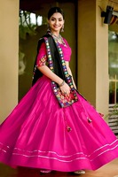 Chaniya Choli entièrement cousu pour les femmes Navratri Lehenga Choli au prix de gros de l'Inde