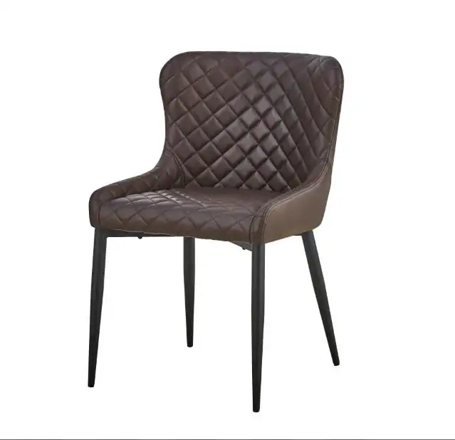Cadeiras modernas de alta qualidade, cadeiras elegantes de couro contemporâneo para sala de jantar