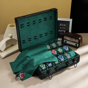 Venta al por mayor Caja de almacenamiento de relojes Estante de exhibición en vivo múltiple Caja de almacenamiento de joyas de piel de muñeca - Product Image 1