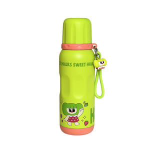Botella de agua aislada Sweet Hours de 500 ml, botella deportiva reutilizable de acero inoxidable para mujer, verde, verano 2024 - Product Image 1