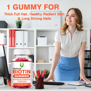 ODM Women's Premium Biotin Gummies 1000MCG Strawberry Flavored Healthcare <b>Supplement</b> to Support <b>Clear</b> <b>Skin</b> and Boost Energy - Product Image 4
