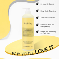 Shampoing OEM ODM Anti-Pelliculaire Hydratant Anti-Frisottis Contrôle du Sébum Volume Sans Silicone 2-EN-1 Prévention de la Chute des Cheveux Personnalisation