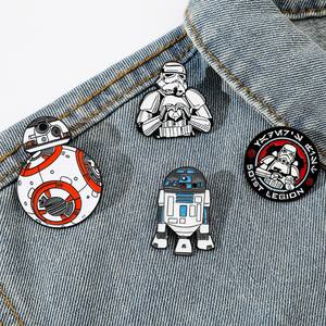 Alfileres de <span class=keywords><strong>Star</strong></span> Wars bonitos de dibujos animados personalizados, broches de ropa Luxcy, bolsos, adornos, alfileres, regalos promocionales, alfileres de aleación al por mayor - Product Image 2