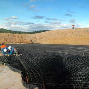 Màu xanh lá cây cường độ cao cỏ đất di động nhựa <span class=keywords><strong>geocell</strong></span> cho độ dốc nền tảng - Product Image 5