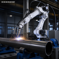 Lengan Robot Las Otomatis MZD 2kW 2000mm 6 Axis Servo Elektrik untuk Jalur Pengelasan MIG