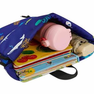 Kids Drawstring Bag Drawstring <b>Backpack</b> <b>Children</b> with Inside Pocket - Product Image 3
